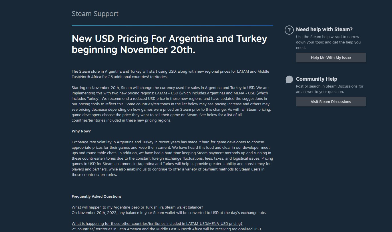 حذف ریجن ترکیه و آرژانتین